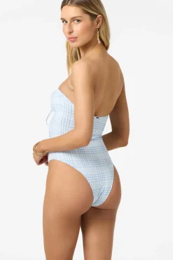 Catamaran Plaid Poolside One-Piece - Azurine | O'Neill