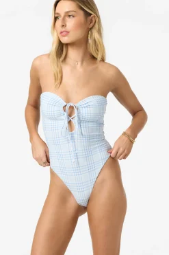 Catamaran Plaid Poolside One-Piece - Azurine | O'Neill