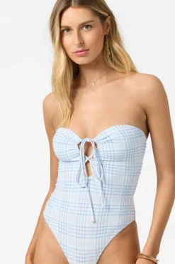 Catamaran Plaid Poolside One-Piece