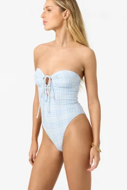 Catamaran Plaid Poolside One-Piece
