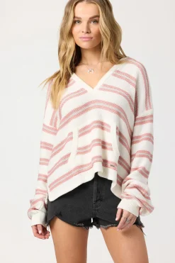 Catamaran Relaxed Hooded Sweater Long Sleeve Top - Canyon Rose | O'Neill