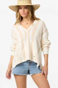 Catamaran Relaxed Hooded Sweater Long Sleeve Top - Tapioca | O'Neill