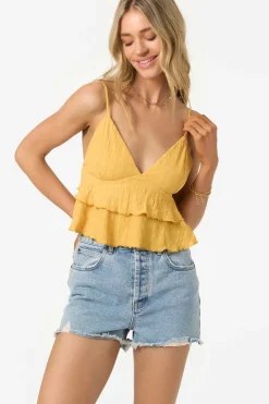 Chloey Sleeveless Top - Bright Gold | O'Neill