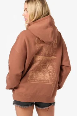 Chore Break Oversized Hoodie Pullover Fleece - Carob Brown | O'Neill