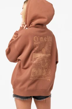 Chore Break Oversized Hoodie Pullover Fleece - Carob Brown | O'Neill