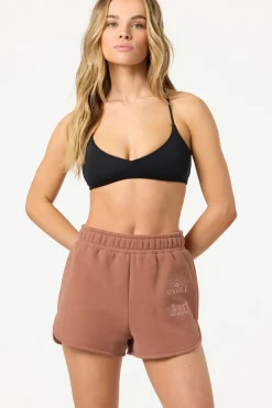 Chore Break Scallop Fleece Lounge Shorts
