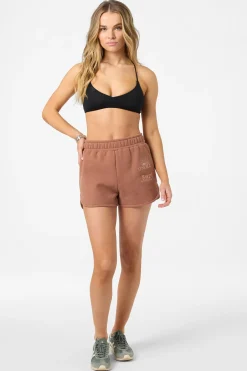 Chore Break Scallop Fleece Lounge Shorts - Carob Brown | O'Neill