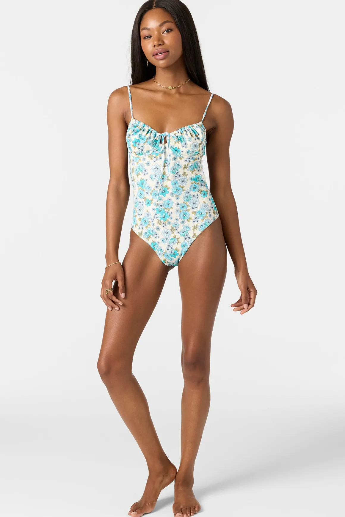 Coastal Floral Kailua One-Piece - Blue Mist | O'Neill