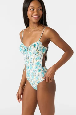 Coastal Floral Kailua One-Piece - Blue Mist | O'Neill
