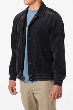 Cowell Cord Bomber Varsity Jacket - Phantom | O'Neill