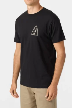 Crest Standard Fit Tee - Black | O'Neill