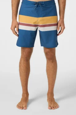 Cruzer Stripe Scallop 18" Boardshorts - Indigo | O'Neill