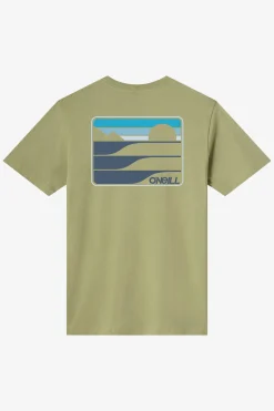 Dawn Classic Tee Standard Fit Tee - Oil Green | O'Neill