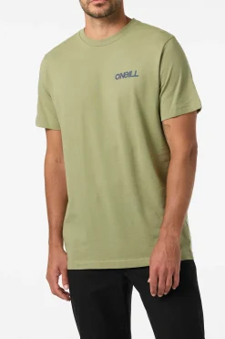 Dawn Classic Tee Standard Fit Tee - Oil Green | O'Neill