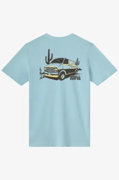 De La Cruzer Classic Tee Standard Fit Tee - Stone Blue | O'Neill