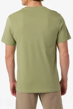 East Cliff Classic Tee Standard Fit Tee - Oil Green | O'Neill