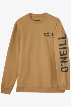 Fifty Two Cliffs Crew Crew Neck Fleece - Dark Khaki | O'Neill