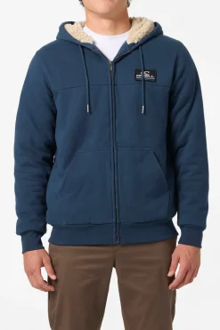 Fifty Two High Pile Zip Zip Fleece - Midnight Navy | O'Neill