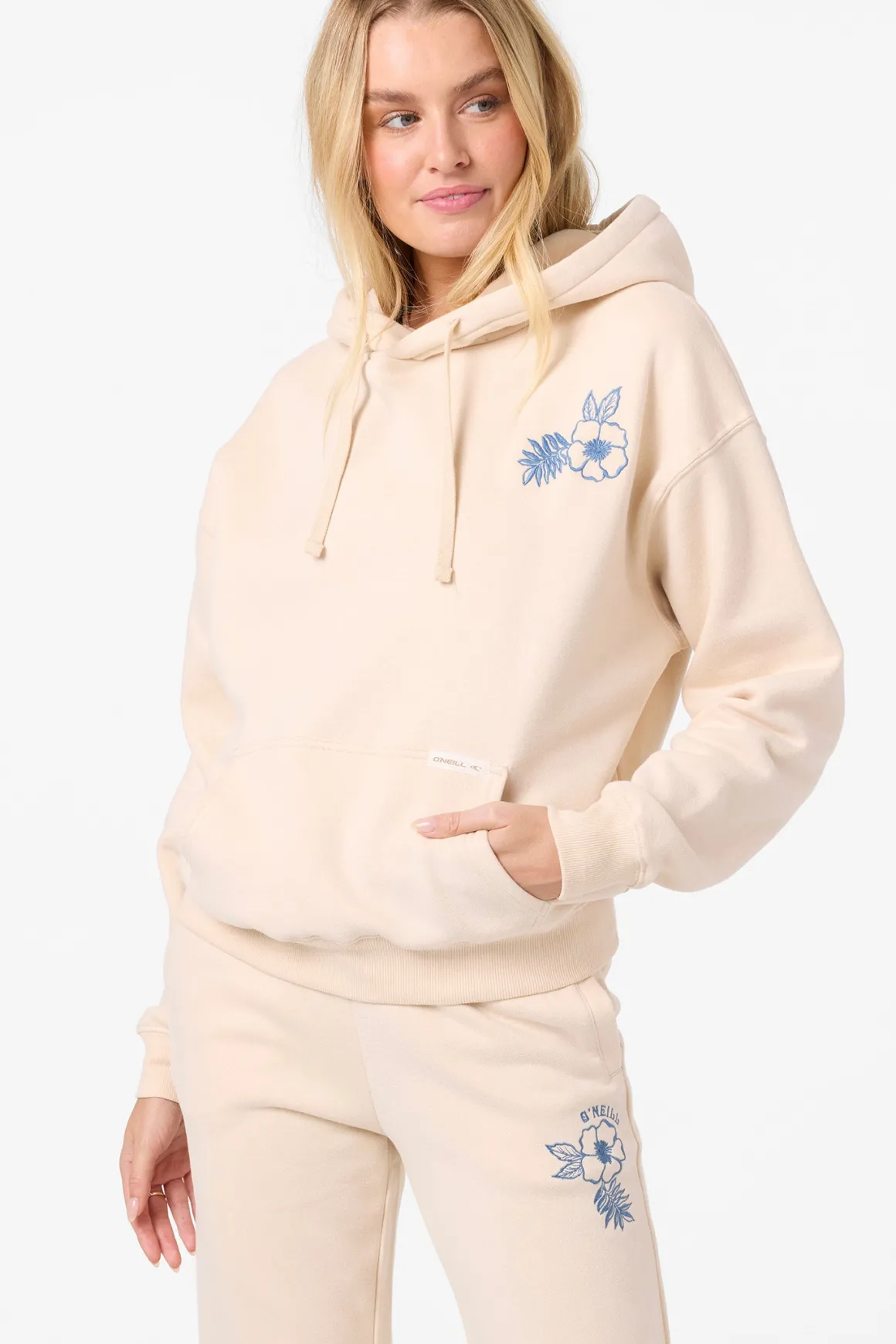 Flora Drift Hoodie Pullover Fleece - Tapioca | O'Neill