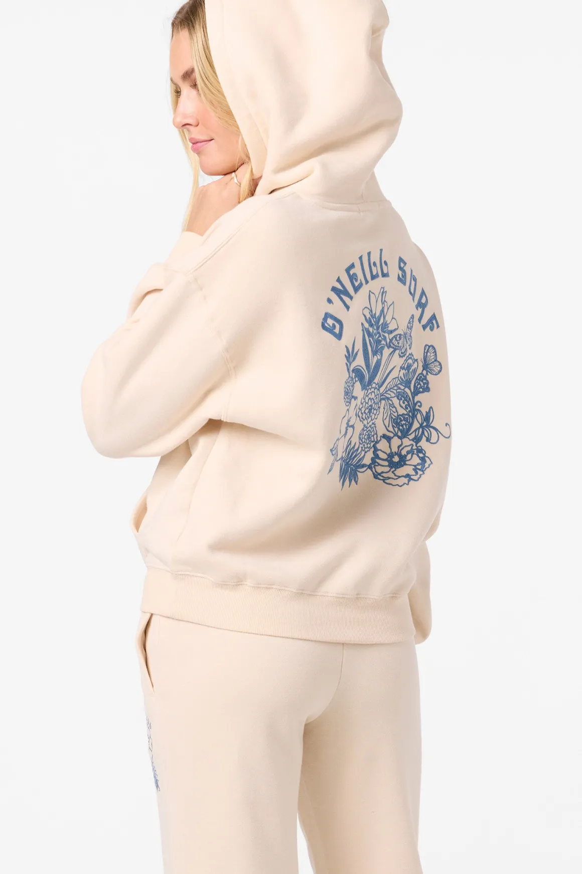 Flora Drift Hoodie Pullover Fleece - Tapioca | O'Neill