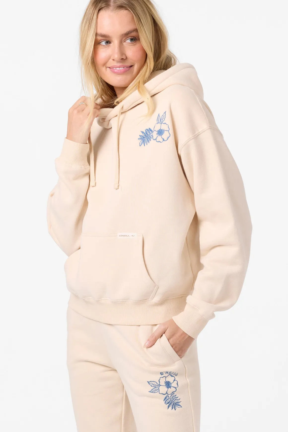 Flora Drift Hoodie Pullover Fleece - Tapioca | O'Neill