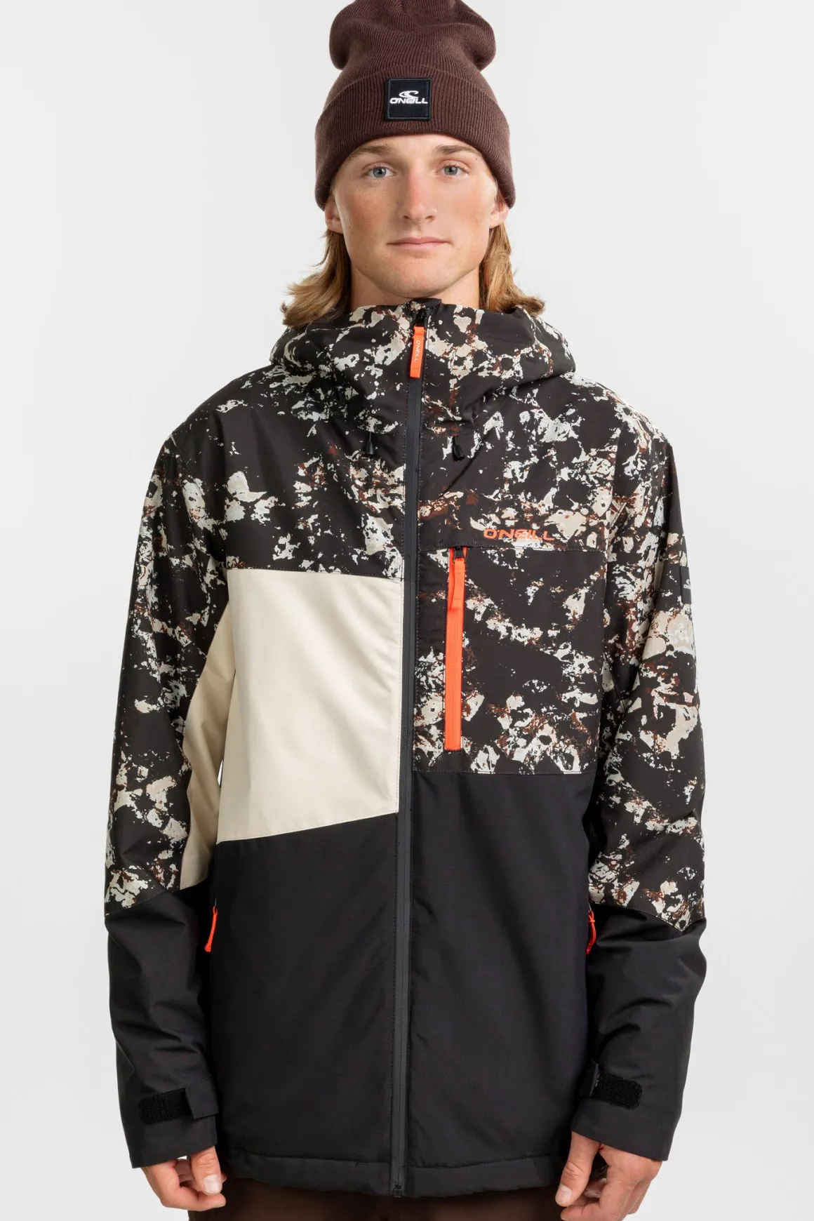 Fwc Cruz Triple Snow Jacket - Blk/beige | O'Neill