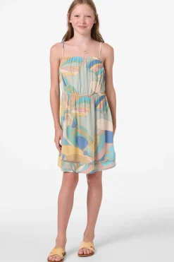 Girl's Alden Butterfly Short Dress - Desert Sage | O'Neill