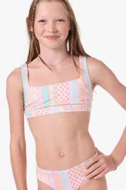 Girl's Bali Floral Square Neck Set - Tapioca | O'Neill