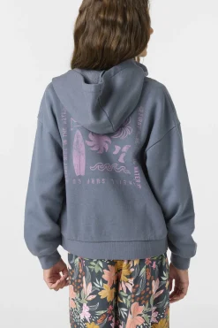 Girl's Barlow Zip Fleece - Slate | O'Neill