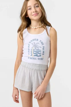 Girl's Gabi Stripe Beach Shorts - Hydrangea | O'Neill