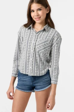 Girl's Jordyn Long Sleeve Top - Winter White | O'Neill