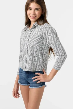 Girl's Jordyn Long Sleeve Top - Winter White | O'Neill