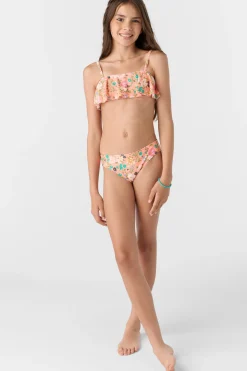 Girl's Kelly Floral Ruffle Bralette Set