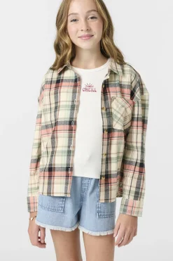 Girl's Leslye Long Sleeve Top - Tapioca | O'Neill