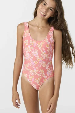 Girl's Nayomi Floral Classic One-Piece