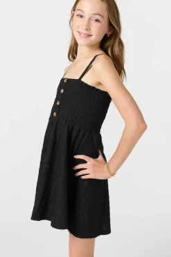 Girl's Shaena Short Dress - Black | O'Neill