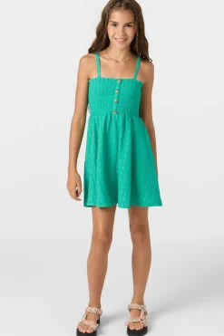Girl's Shaena Short Dress - Peacock Green | O'Neill