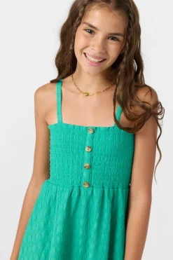 Girl's Shaena Short Dress - Peacock Green | O'Neill