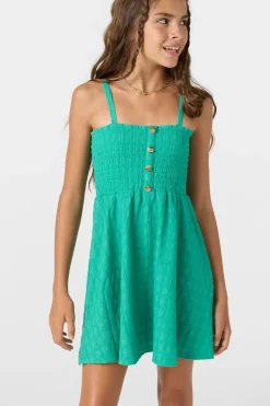 Girl's Shaena Short Dress - Peacock Green | O'Neill