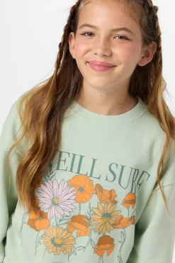 Girl's Skylar Crew Neck Fleece - Seafoam | O'Neill