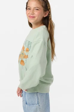 Girl's Skylar Crew Neck Fleece - Seafoam | O'Neill