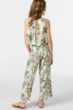 Girl's Torrie Pant Cara Floral - Winter White | O'Neill