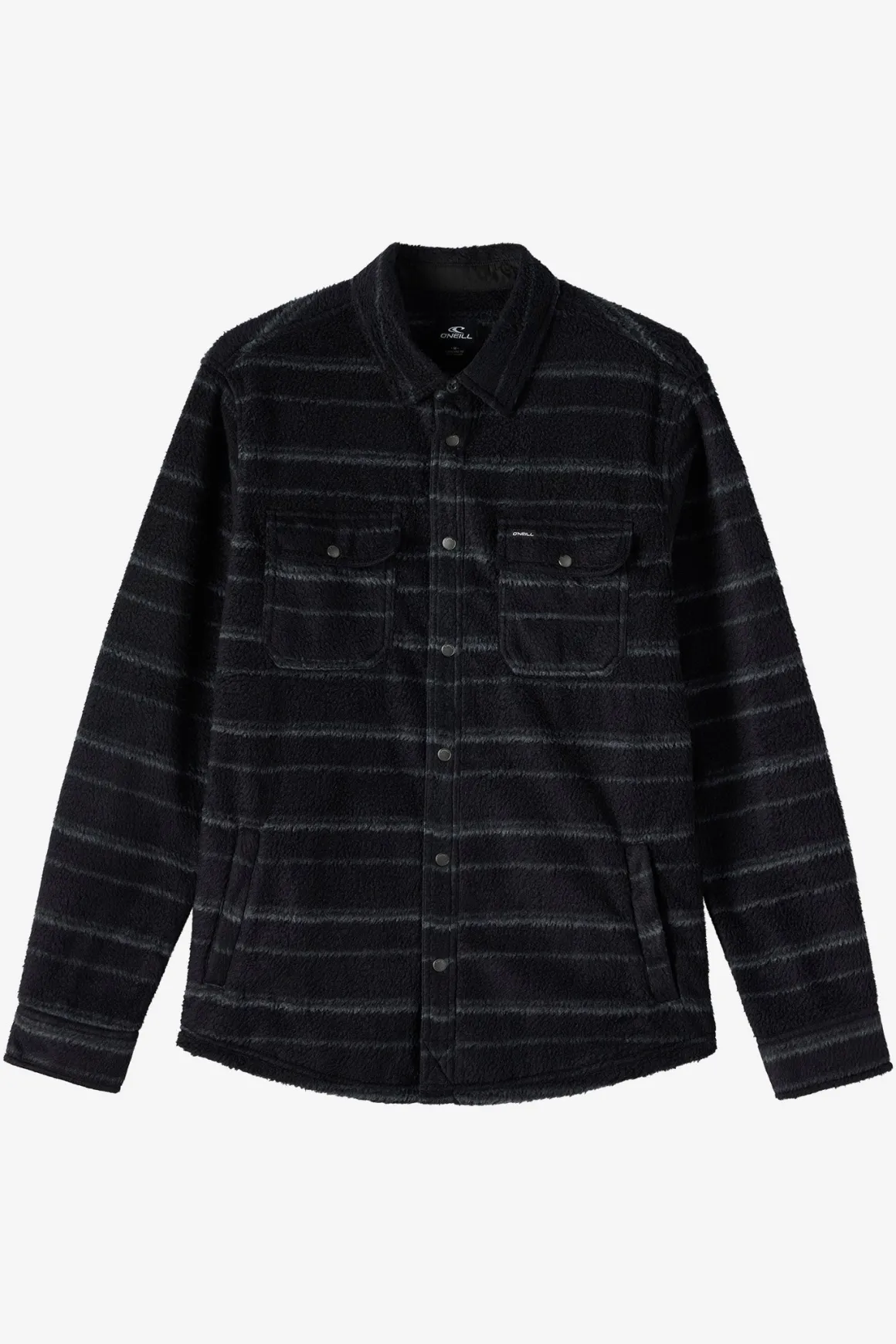 Glacier High Pile Overshirt Superfleece Standard Fit Long Sleeve Shirt - Black | O'Neill