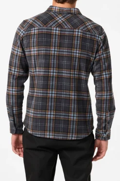 Glacier Plaid Superfleece Standard Fit Long Sleeve Shirt - Phantom | O'Neill