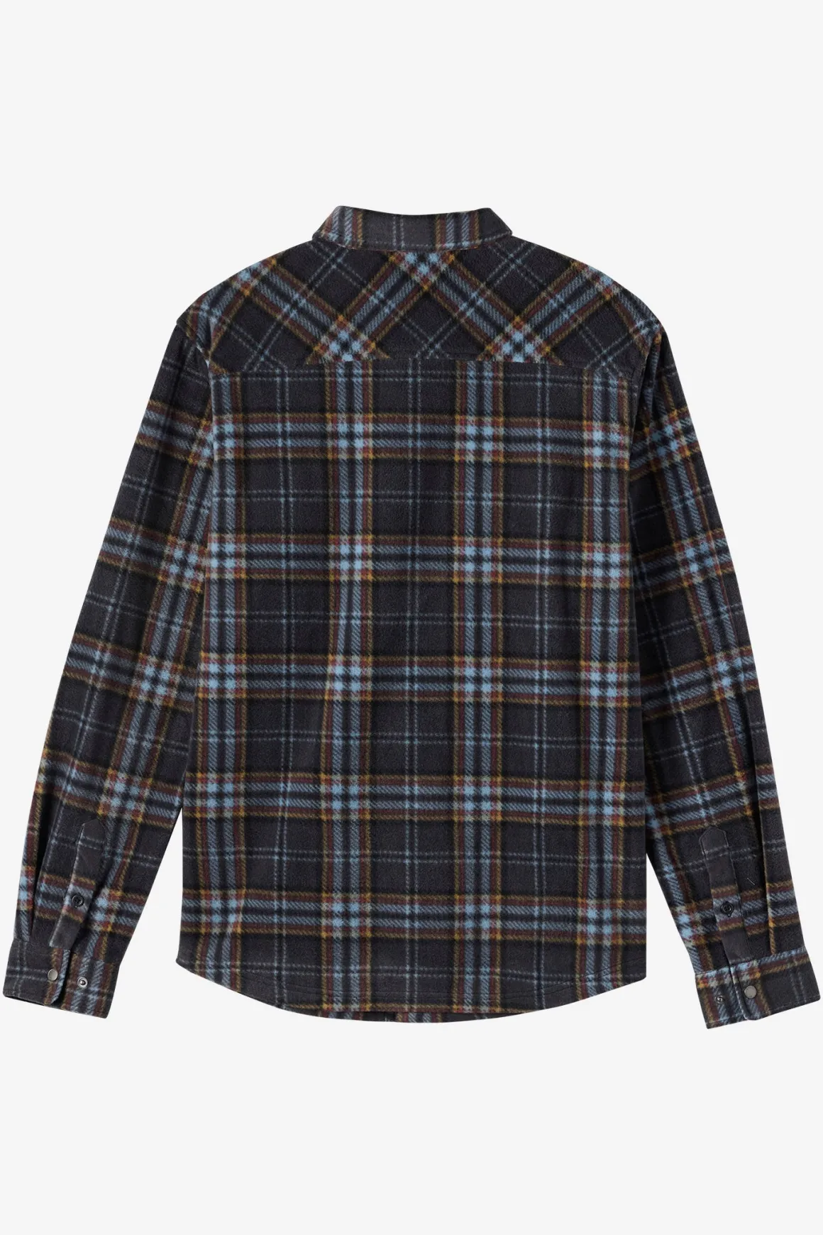 Glacier Plaid Superfleece Standard Fit Long Sleeve Shirt - Phantom | O'Neill
