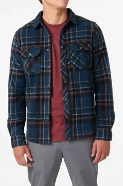 Glacier Plaid Superfleece Standard Fit Long Sleeve Shirt