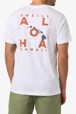 Hawaii Layout Classic Tee - White | O'Neill