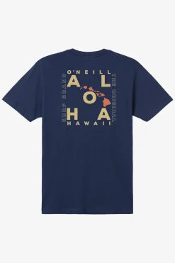 Hawaii Layout Classic Tee - New Navy | O'Neill
