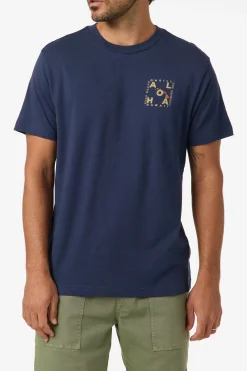 Hawaii Layout Classic Tee - New Navy | O'Neill