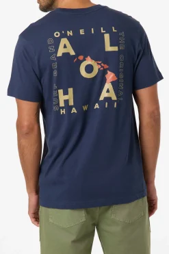 Hawaii Layout Classic Tee - New Navy | O'Neill